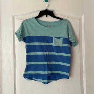 Old navy blue striped t shirt XL